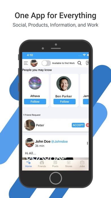 Emulate iPhone app aBlueC: Find Work News Social using MyAndroid Emulate iPhone app aBlueC: Find Work News Social using MyAndroid