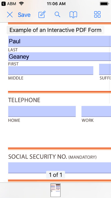 Emulate iPhone app ABM Editor using MyAndroid