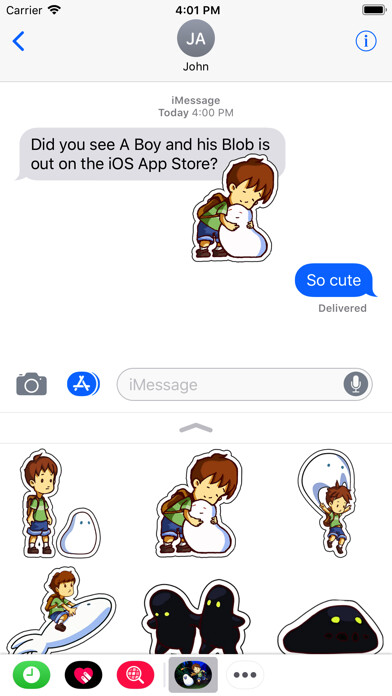 Emulate iPhone app A Boy and his Blob Stickers using MyAndroid Emulate iPhone app A Boy and his Blob Stickers using MyAndroid