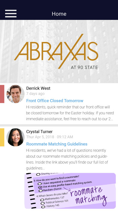 Emulate iPhone app Abraxas at 90 State using MyAndroid