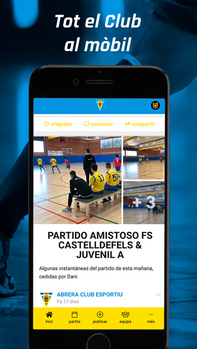 Emulate iPhone app ABRERA CLUB ESPORTIU using MyAndroid Emulate iPhone app ABRERA CLUB ESPORTIU using MyAndroid