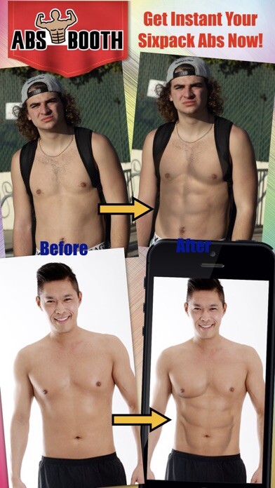 Emulate iPhone app Abs Booth muscle body editor using MyAndroid Emulate iPhone app Abs Booth muscle body editor using MyAndroid