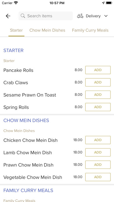 Emulate iPhone app Absolute Beauty Catering using MyAndroid