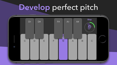 Emulate iPhone app Absolute－Develop Perfect Pitch using MyAndroid