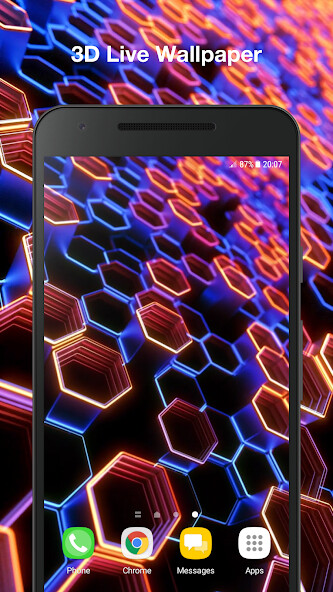 Emulate Android APK Abstract 3D Live Wallpaper