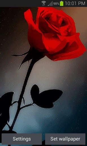 Emulate Android APK Abstract Red Rose LWP