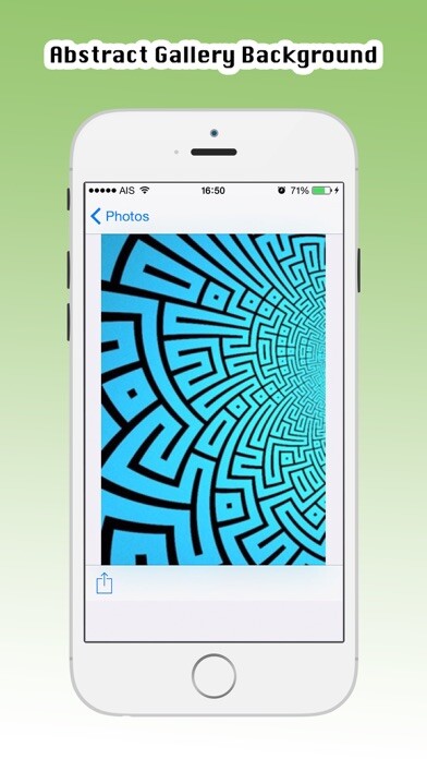 Emulate iPhone app Abstract Wallpaper HD Free using MyAndroid