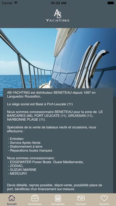 Emulate iPhone app AB Yachting using MyAndroid