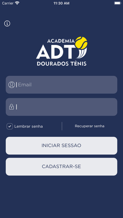 Emulate iPhone app Academia Dourados Tenis using MyAndroid