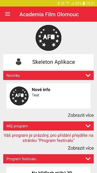 Run android online APK Academia Film Olomouc from MyAndroid or emulate Academia Film Olomouc using MyAndroid