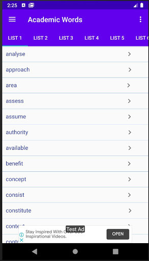 Run android online APK Academic Words from MyAndroid or emulate Academic Words using MyAndroid Run android online APK Academic Words from MyAndroid or emulate Academic Words using MyAndroid