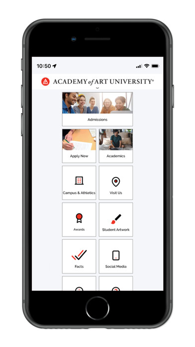 Emulate iPhone app Academy of Art University Hub using MyAndroid Emulate iPhone app Academy of Art University Hub using MyAndroid