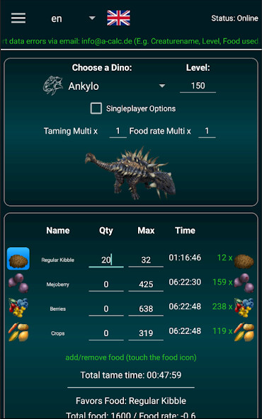 Run android online APK A-Calc: ARK Survival Evolved from MyAndroid or emulate A-Calc: ARK Survival Evolved using MyAndroid