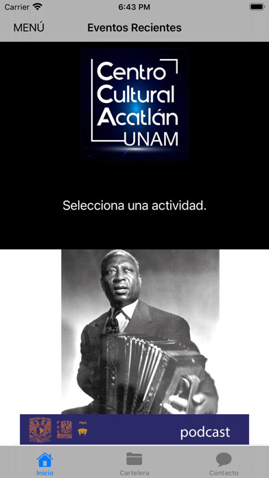 Emulate iPhone app Acatlán Centro Cultural using MyAndroid Emulate iPhone app Acatlán Centro Cultural using MyAndroid