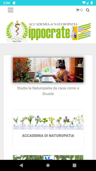Run android online APK Accademia di Naturopatia Ippocrate from MyAndroid or emulate Accademia di Naturopatia Ippocrate using MyAndroid