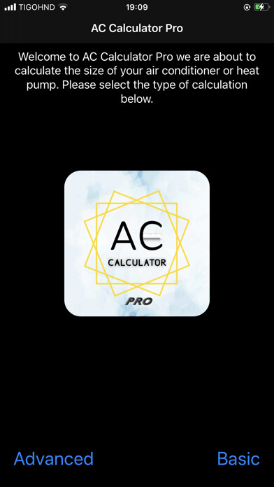 Emulate iPhone app AC Calculator Pro using MyAndroid