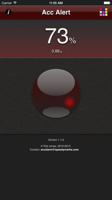 Emulate iPhone app Acc Alert Lite using MyAndroid