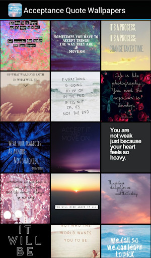Run android online APK Acceptance Quote Wallpapers from MyAndroid or emulate Acceptance Quote Wallpapers using MyAndroid