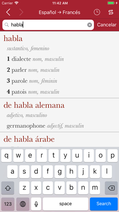 Emulate iPhone app Accio: French-Spanish using MyAndroid Emulate iPhone app Accio: French-Spanish using MyAndroid
