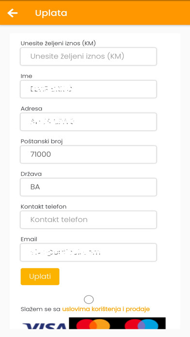 Emulate iPhone app ACC MOBILNA APLIKACIJA using MyAndroid