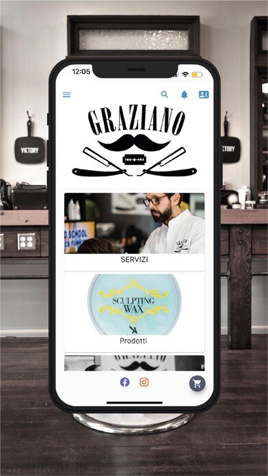 Emulate iPhone app Acconciature maschili Graziano using MyAndroid