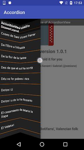 Run android online APK Accordion-View from MyAndroid or emulate Accordion-View using MyAndroid Run android online APK Accordion-View from MyAndroid or emulate Accordion-View using MyAndroid