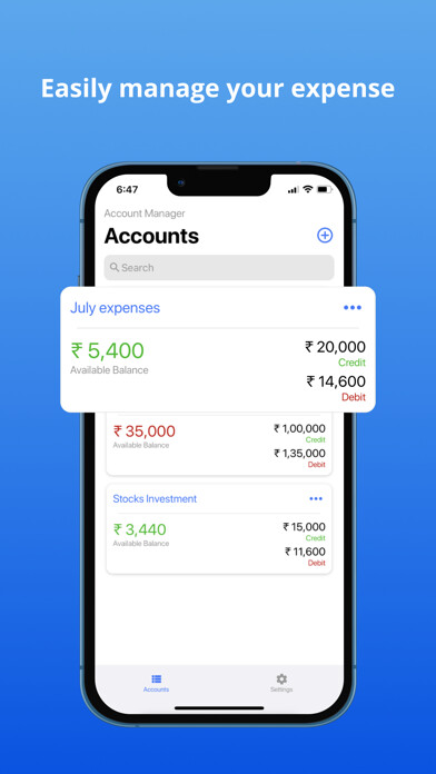Emulate iPhone app Account & Expense Manager using MyAndroid Emulate iPhone app Account & Expense Manager using MyAndroid
