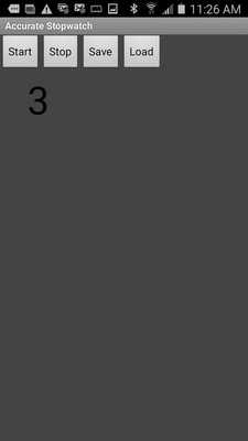 Emulate Android APK Accurate Stopwatch
