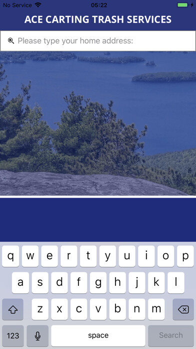 Emulate iPhone app ACE CARTING TRASH SERVICES using MyAndroid