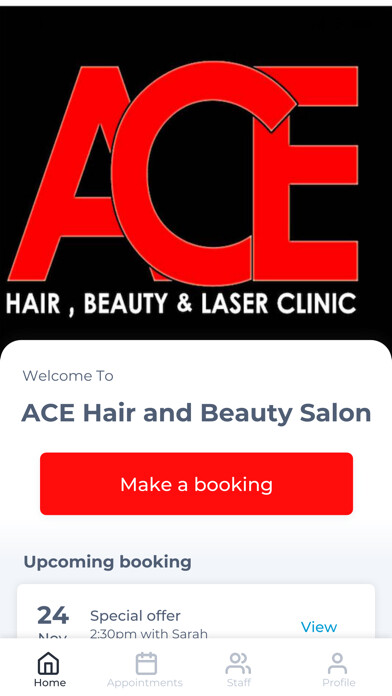 Emulate iPhone app ACE Hair and Beauty Salon using MyAndroid Emulate iPhone app ACE Hair and Beauty Salon using MyAndroid