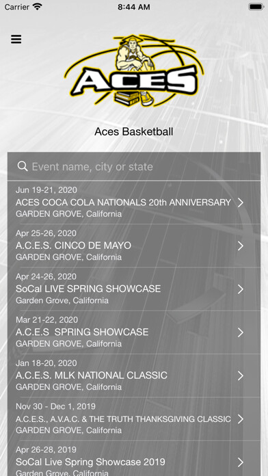 Emulate iPhone app ACES Basketball using MyAndroid