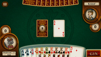 Emulate iPhone app Aces® Gin Rummy using MyAndroid
