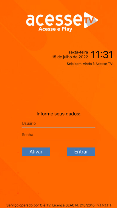 Emulate iPhone app Acesse TV using MyAndroid Emulate iPhone app Acesse TV using MyAndroid