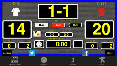 Emulate iPhone app Ace Volleyball Scoreboard using MyAndroid