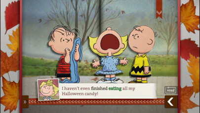 Emulate iPhone app A Charlie Brown Thanksgiving using MyAndroid