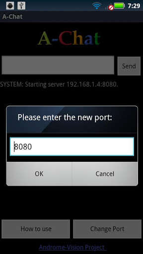Emulate Android APK A-Chat. Androme-Vision Project Emulate Android APK A-Chat. Androme-Vision Project