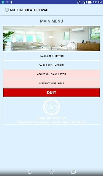 Run android online APK ACH BTU Calculator from MyAndroid or emulate ACH BTU Calculator using MyAndroid
