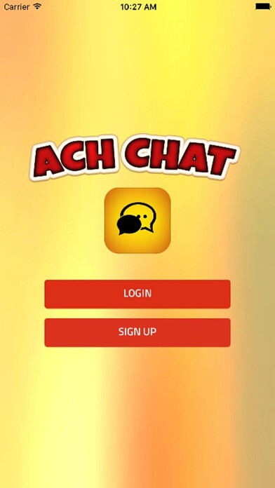 Emulate iPhone app ACH Chat - Create Your Chat Room using MyAndroid