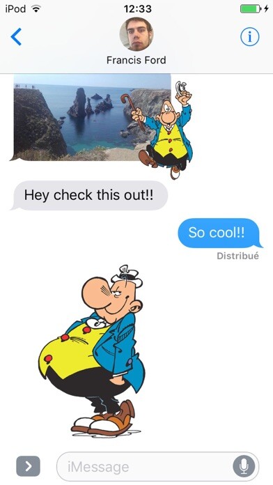 Emulate iPhone app Achille Talon Stickers using MyAndroid Emulate iPhone app Achille Talon Stickers using MyAndroid