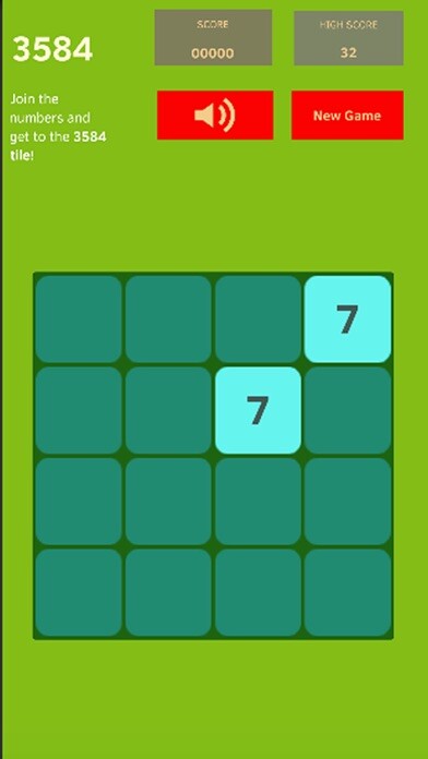 Emulate iPhone app Ach Numbers - 3584 Puzzle Match using MyAndroid
