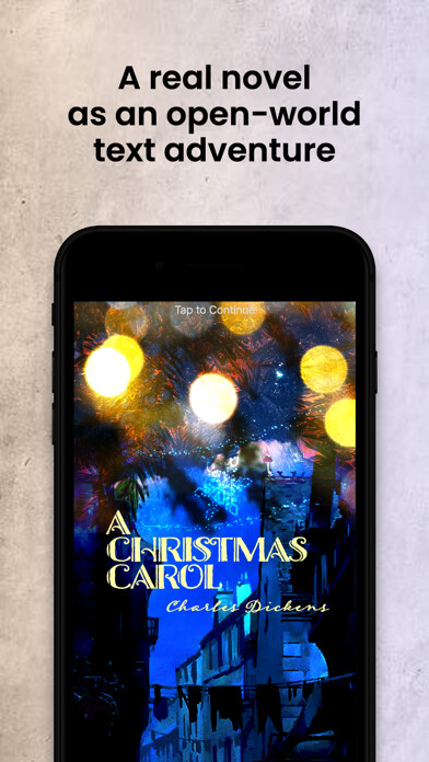 Emulate iPhone app A Christmas Carol - Live Novel using MyAndroid