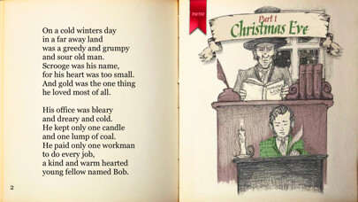 Emulate iPhone app A Christmas Carol (narrated) using MyAndroid