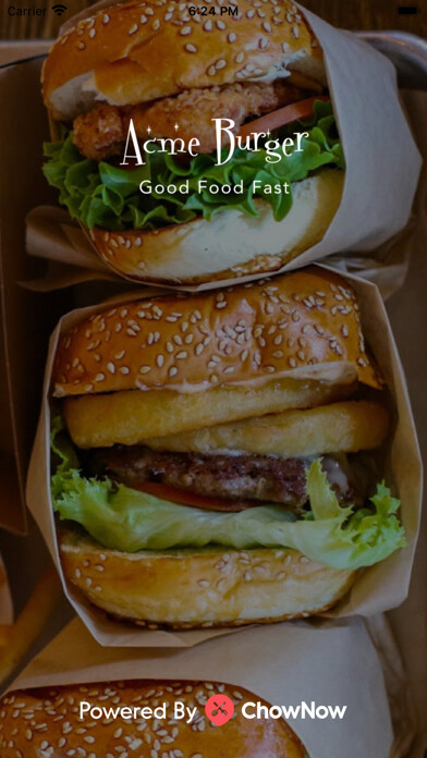 Emulate iPhone app Acme Burger using MyAndroid Emulate iPhone app Acme Burger using MyAndroid