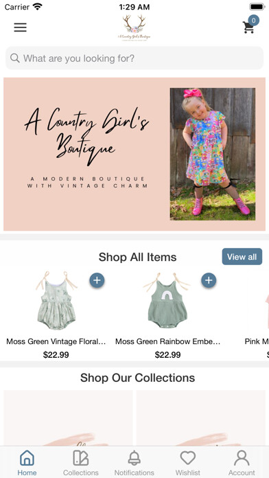 Emulate iPhone app A Country Girls Boutique using MyAndroid Emulate iPhone app A Country Girls Boutique using MyAndroid