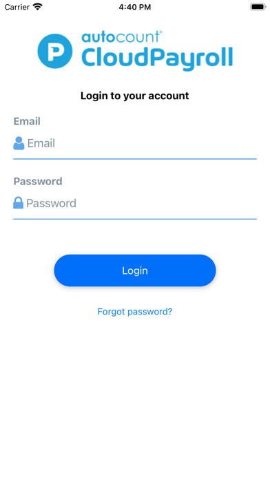 Emulate iPhone app AC Payroll using MyAndroid