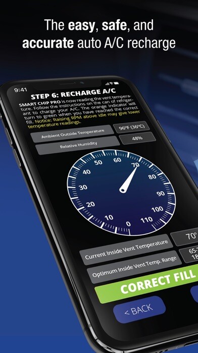 Emulate iPhone app A/C Recharge Assistant using MyAndroid Emulate iPhone app A/C Recharge Assistant using MyAndroid
