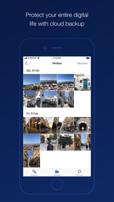 Emulate iPhone app Acronis Cyber Protect using MyAndroid Emulate iPhone app Acronis Cyber Protect using MyAndroid