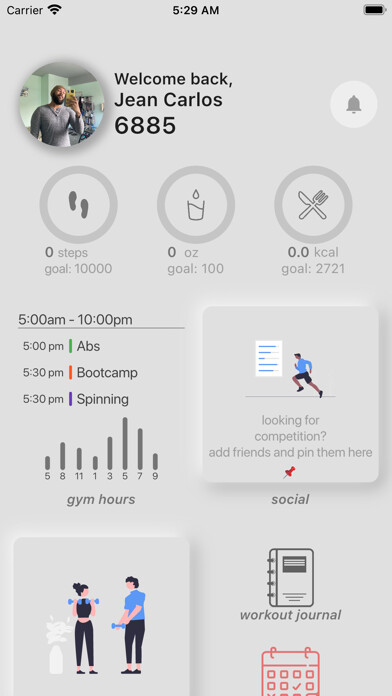 Emulate iPhone app Acropolis Fitness using MyAndroid