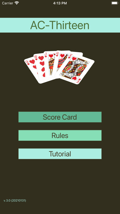 Emulate iPhone app AC-Thirteen Score using MyAndroid