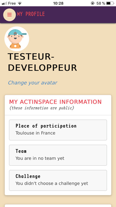 Emulate iPhone app ActInSpace® using MyAndroid